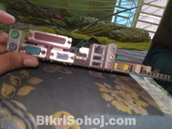 Motherboard + 4gb Ram Processor